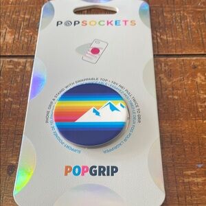 PopSocket Blue and White Phone Cover with Swappable Grip